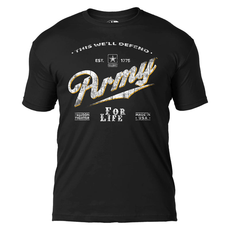 Army T-Shirt - US Army For Life - Mens US Army T-Shirt