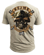 US Marines Corps "We Fight What You Fear" Men's Marines T-Shirt Tan
