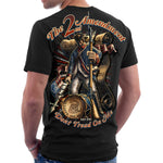 Men's 2nd Amendment Patriotic T-Shirt - Right to Bear Arms - Dont Tread on Me