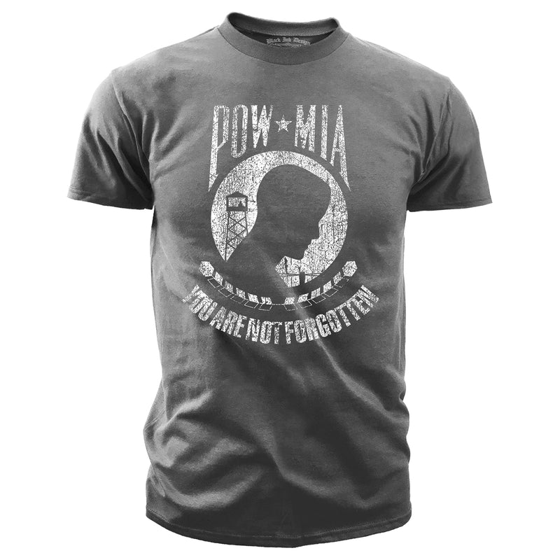 POW/MIA - You Are Not Forgotten Vintage T-Shirt - Support Army, Marines, Navy, Air Force, and Coast Guard Veterans