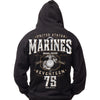 Marines Hoodie - USMC - Seventeen 75 Sweatshirt - Men's and Lady's Marines Hoodie