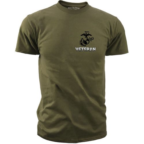 USMC T-Shirt - US Marines Corps Veteran Flag Men's Marine T-Shirt