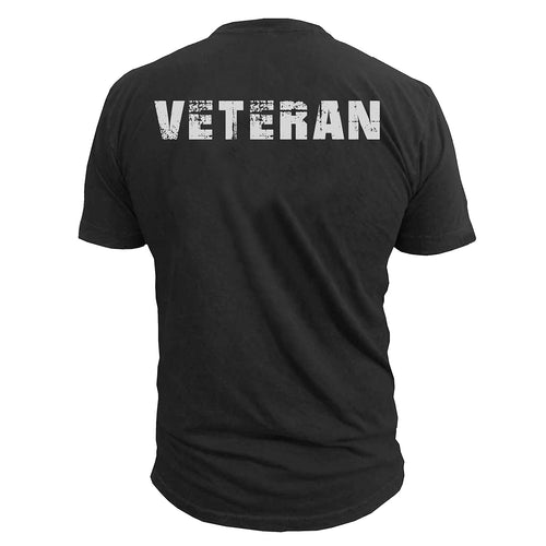 USMC T-Shirt - Veteran Flag Men's Marine T-Shirt