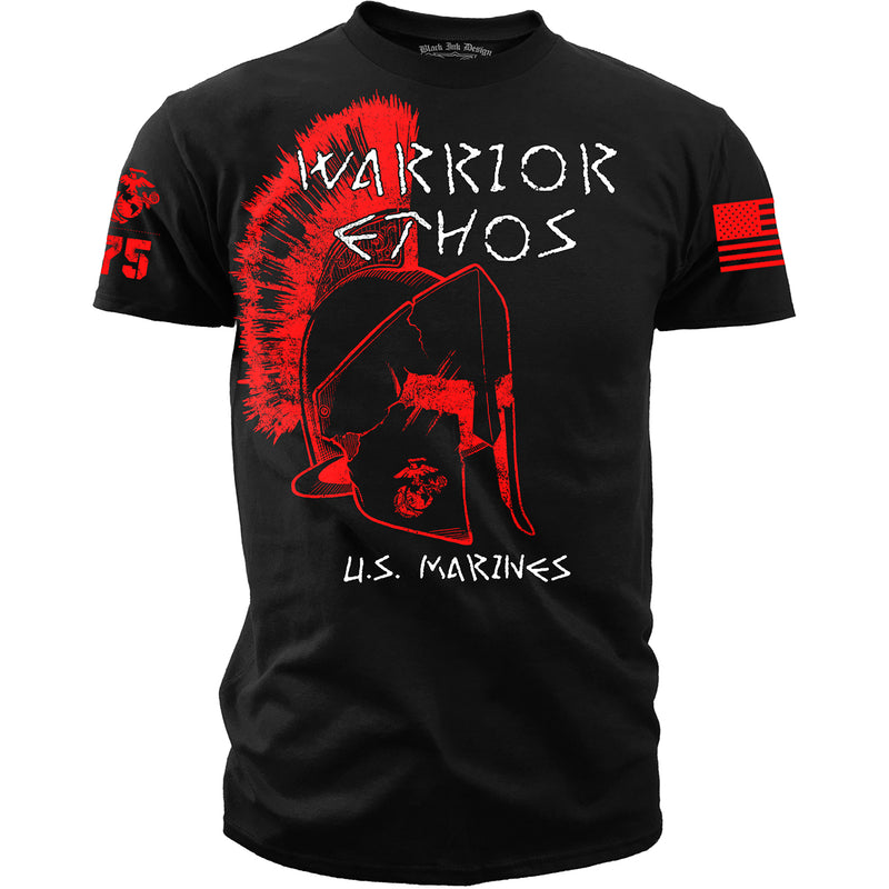 USMC T-Shirt - US Marines Warrior Ethos - Men's Marines T-Shirt